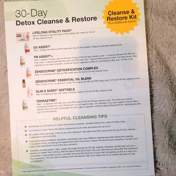 30-Day Detox, Cleanse, And Restore Tear Pad (50 Sheets), 50% OFF